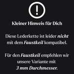 Laden Sie das Bild in den Galerie-Viewer, Geflochtene Lederkette 4mm in schwarz mit Kipphebelverschluss aus Edelstahl