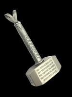 Laden Sie das Bild in den Galerie-Viewer, Amulett Thor Hammer Mjölnir mit Runengebet