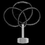 Load image into Gallery viewer, Amulet Thor hammer Mjölnir with runic prayer