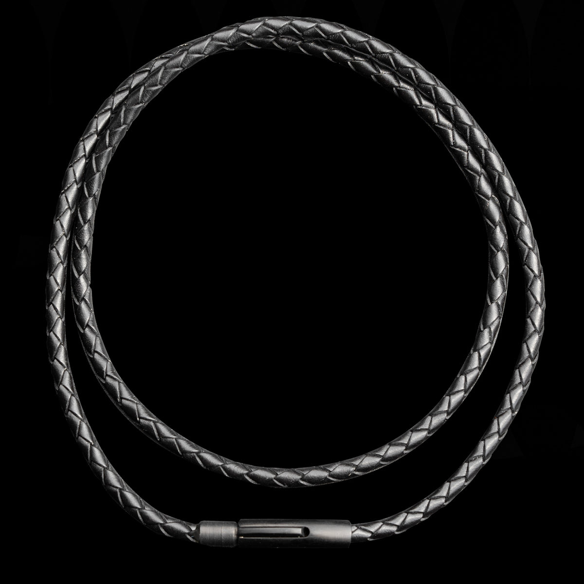 Lederkette Schwarz Geflochten Mit Bajonettverschluss Kaufen Element lederkette-schwarz-geflochten-mit-bajonettverschluss-kaufen-element