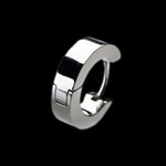 Laden Sie das Bild in den Galerie-Viewer, Einzelne Titan Creole mit flachen hochglanzpolierten Seiten