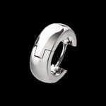 Laden Sie das Bild in den Galerie-Viewer, Einzelne Titan Creole mit gerundeten polierten Seiten