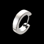 Laden Sie das Bild in den Galerie-Viewer, Einzelne Titan Creole mit matter Silbereinlage