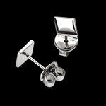 Laden Sie das Bild in den Galerie-Viewer, Ein Paar polierte Titan Ohrstecker in Routenform