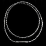Load image into Gallery viewer, Braided leather necklace with bayonet lock
