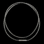 Load image into Gallery viewer, aufgerollte-leder-kette-geflochten-mit-3mm-durchmesser-in-schwarz-mit-edelstahl-bajonettverschluss-passend-für-herren-schmuck
