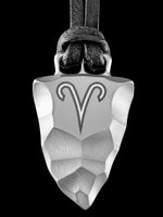 Load image into Gallery viewer, Faustkeil Titan Anhänger mit Sternzeichen Widder von Element of Gods
