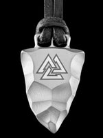 Load image into Gallery viewer, Faustkeil Titan Anhänger mit Valknut Design von Element of Gods
